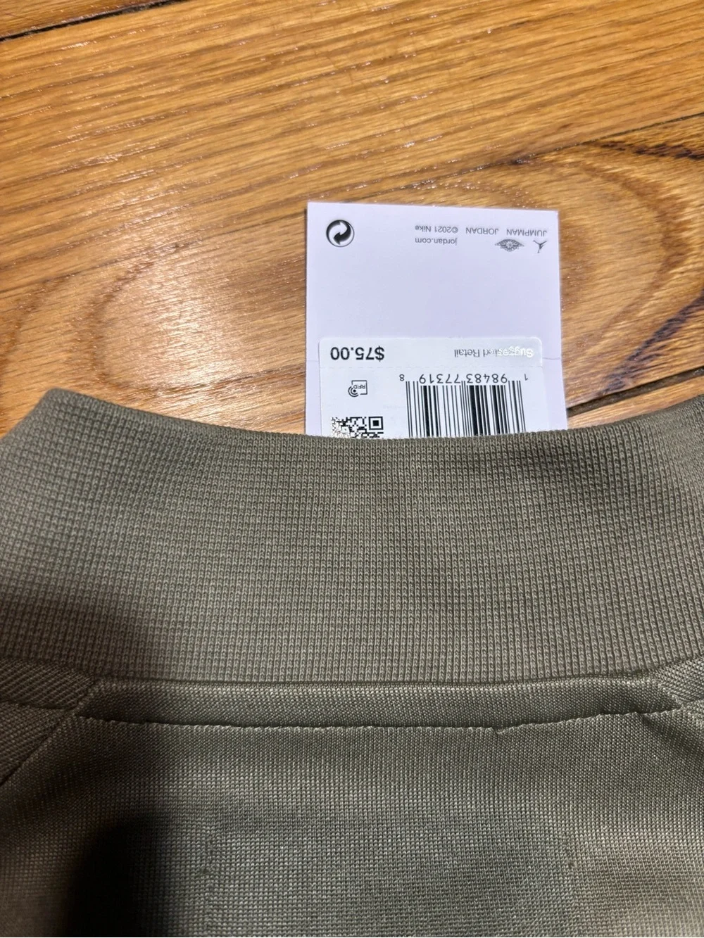 Nike Air Jordan Essentials Tracksuit Jordan Olive & Brown Jacket Men Sz M New